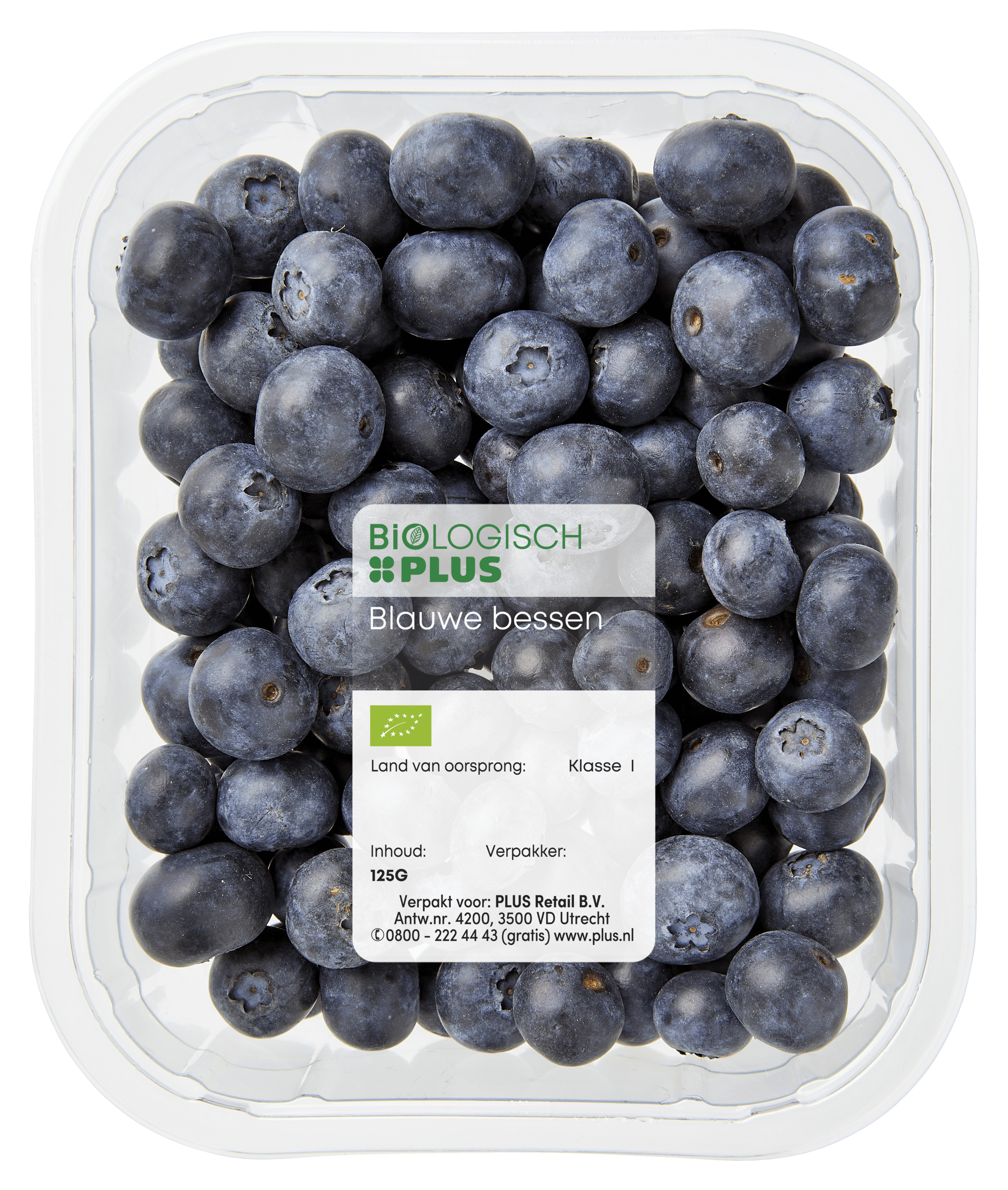 Biologisch PLUS Blauwe bessen biologisch Bakje 200 g