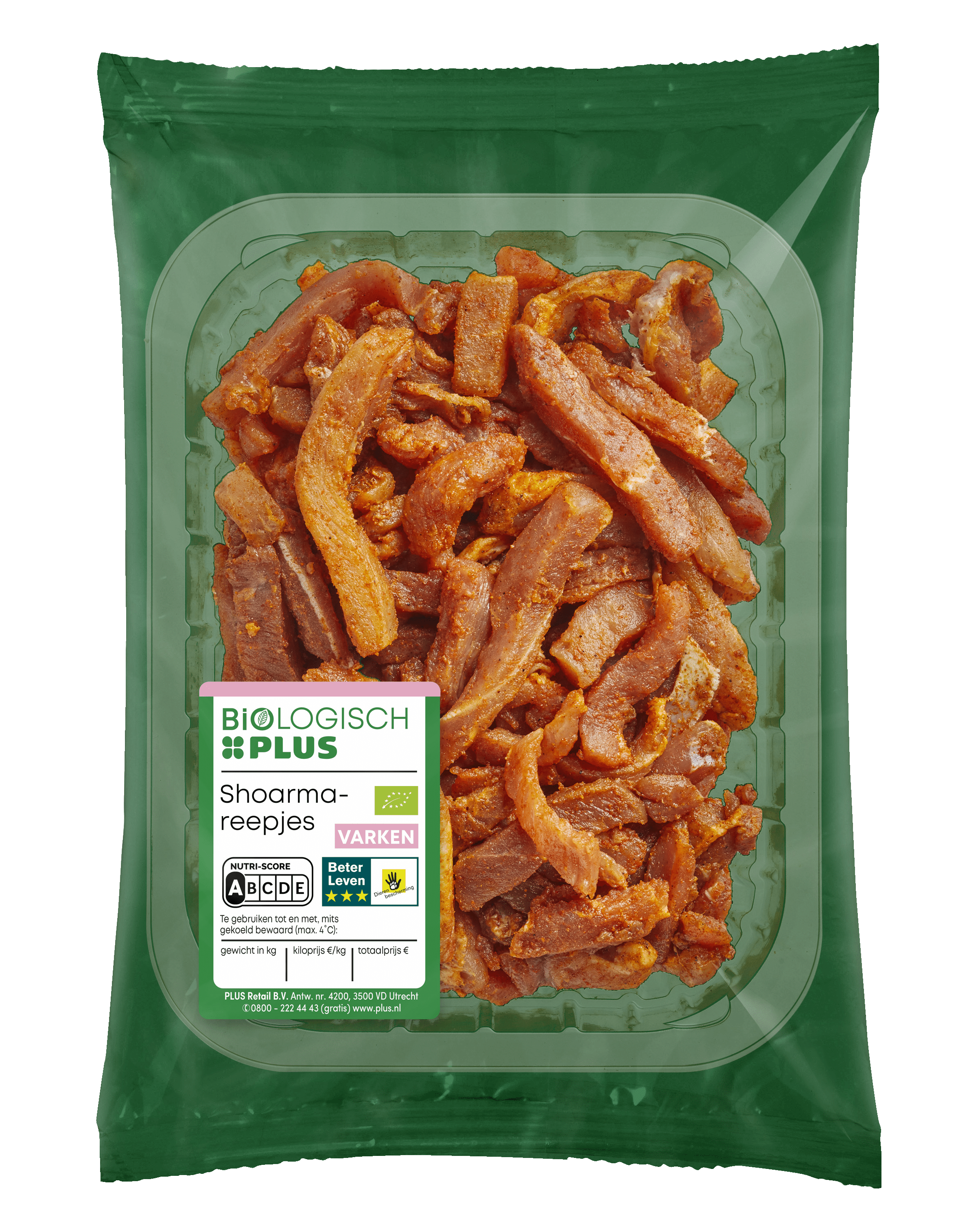 Biologisch PLUS Shoarmareepjes