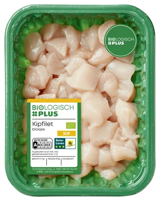 Biologisch PLUS Kipfiletblokjes