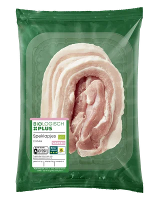 Biologisch PLUS Speklapjes 2 stuks