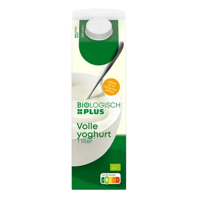 Biologisch PLUS Volle yoghurt Pak 1000 ml