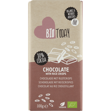 BioToday Chocolade met Rijstcrisps 100 g