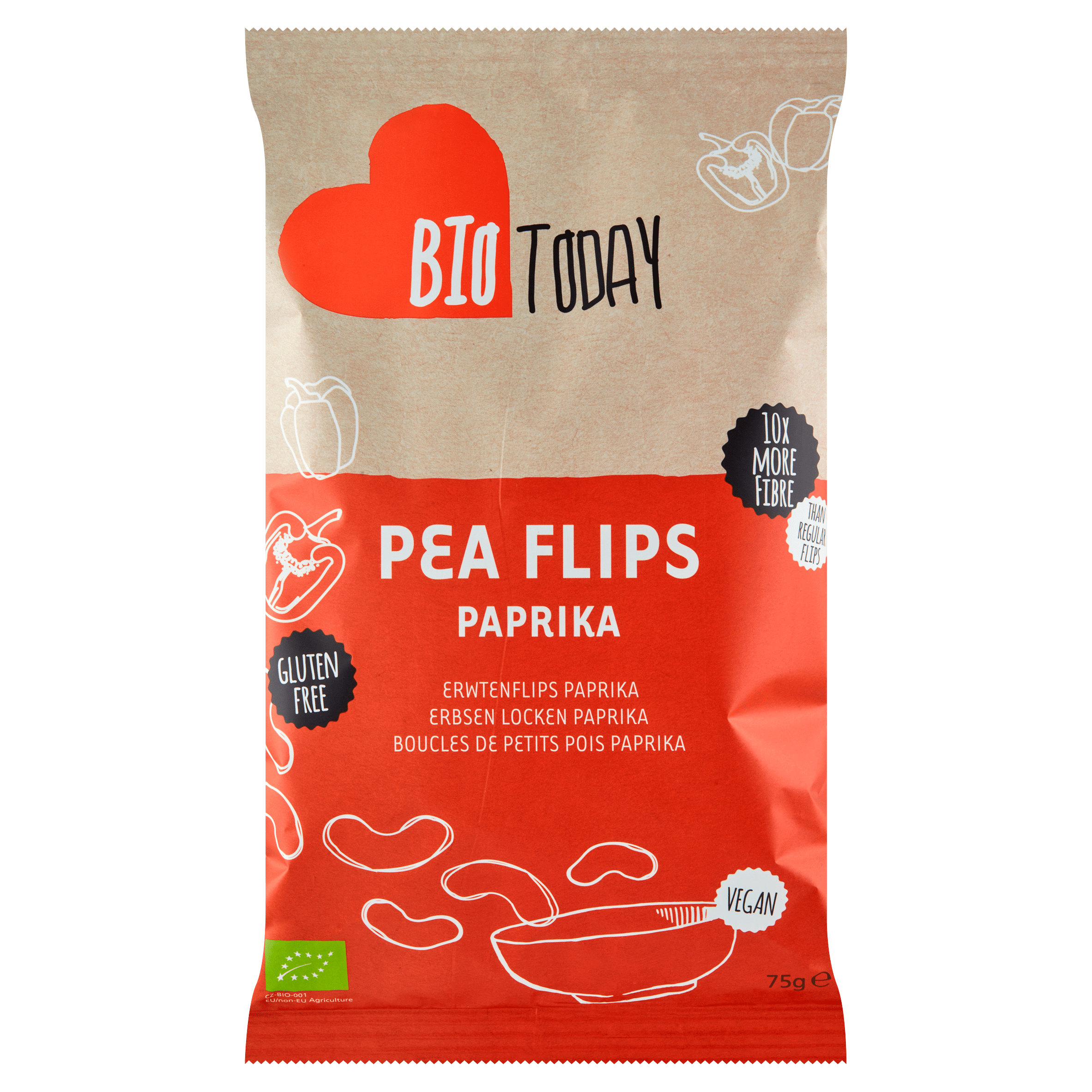 BioToday Pea Flips Paprika