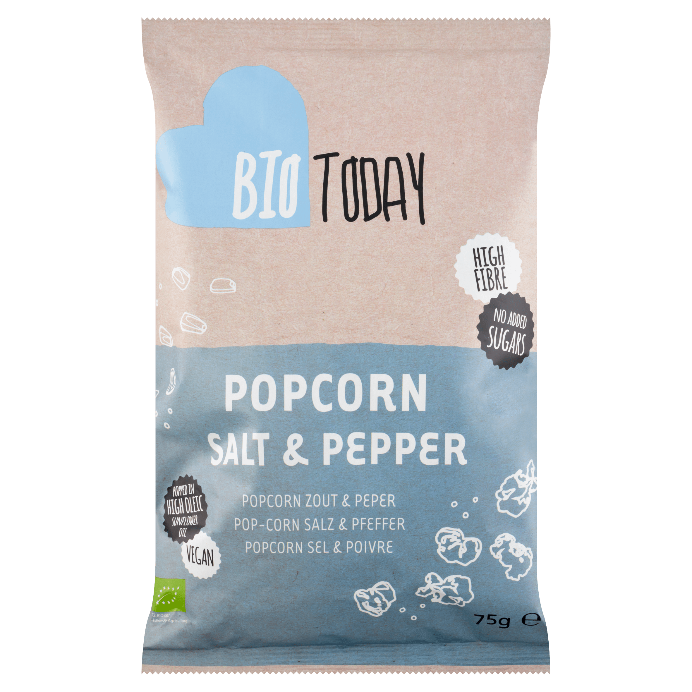 BioToday Popcorn salt & pepper bio