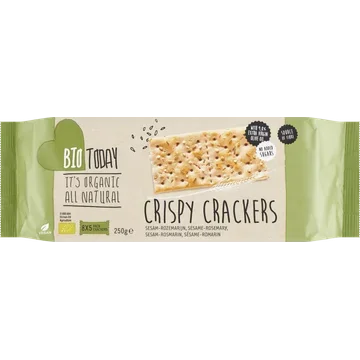 BioToday Crispy Crackers Sesam-Rozemarijn 250 g