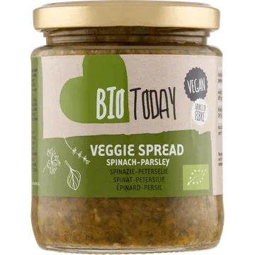 BioToday Veggie Spread Spinazie-Peterselie 235 g