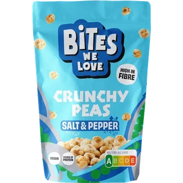 BitesWeLove Crunchy Peas Sea Salt & Black Pepper 100 g