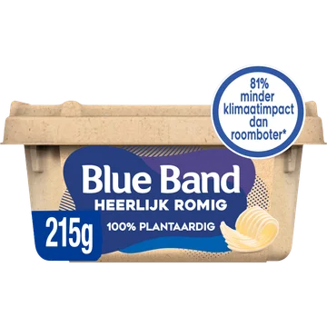 Blue Band Heerlijk Romig 215g in papieren kuip