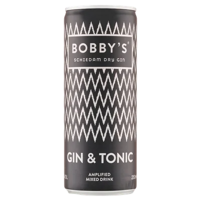 Bobby's Gin &amp; Tonic Blik 250 ml