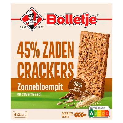 Bolletje 45% Zadencrackers Zonnebloempit
