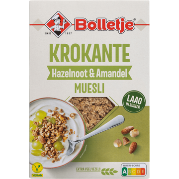 Bolletje Krokante Hazelnoot & Amandel Muesli 375 g