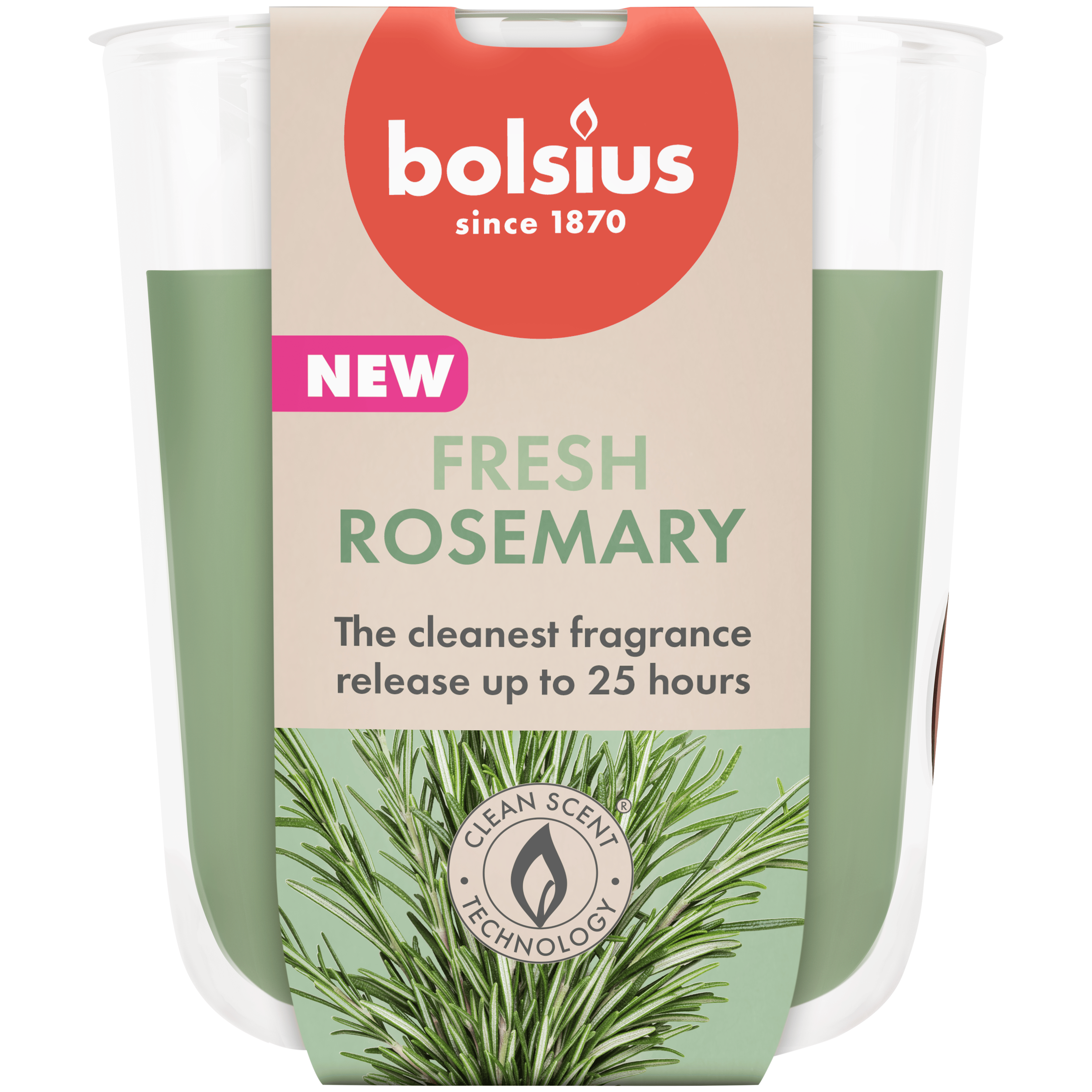 Bolsius Geurglas 80/73 True Scents Rosemary Pot 1 st