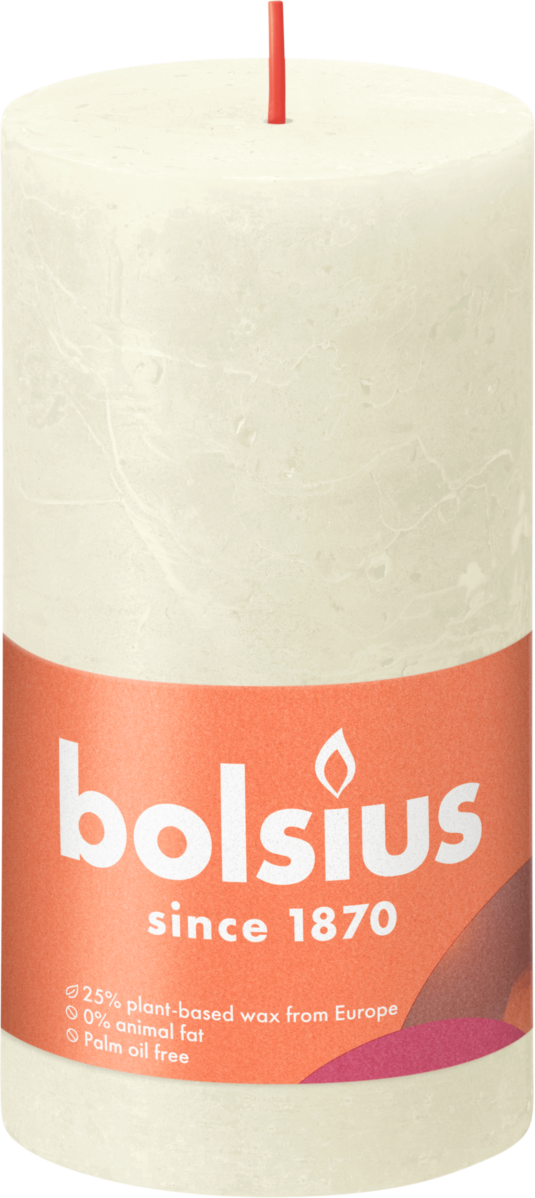 Bolsius Rustiek stompkaars 130/68 Soft Pearl