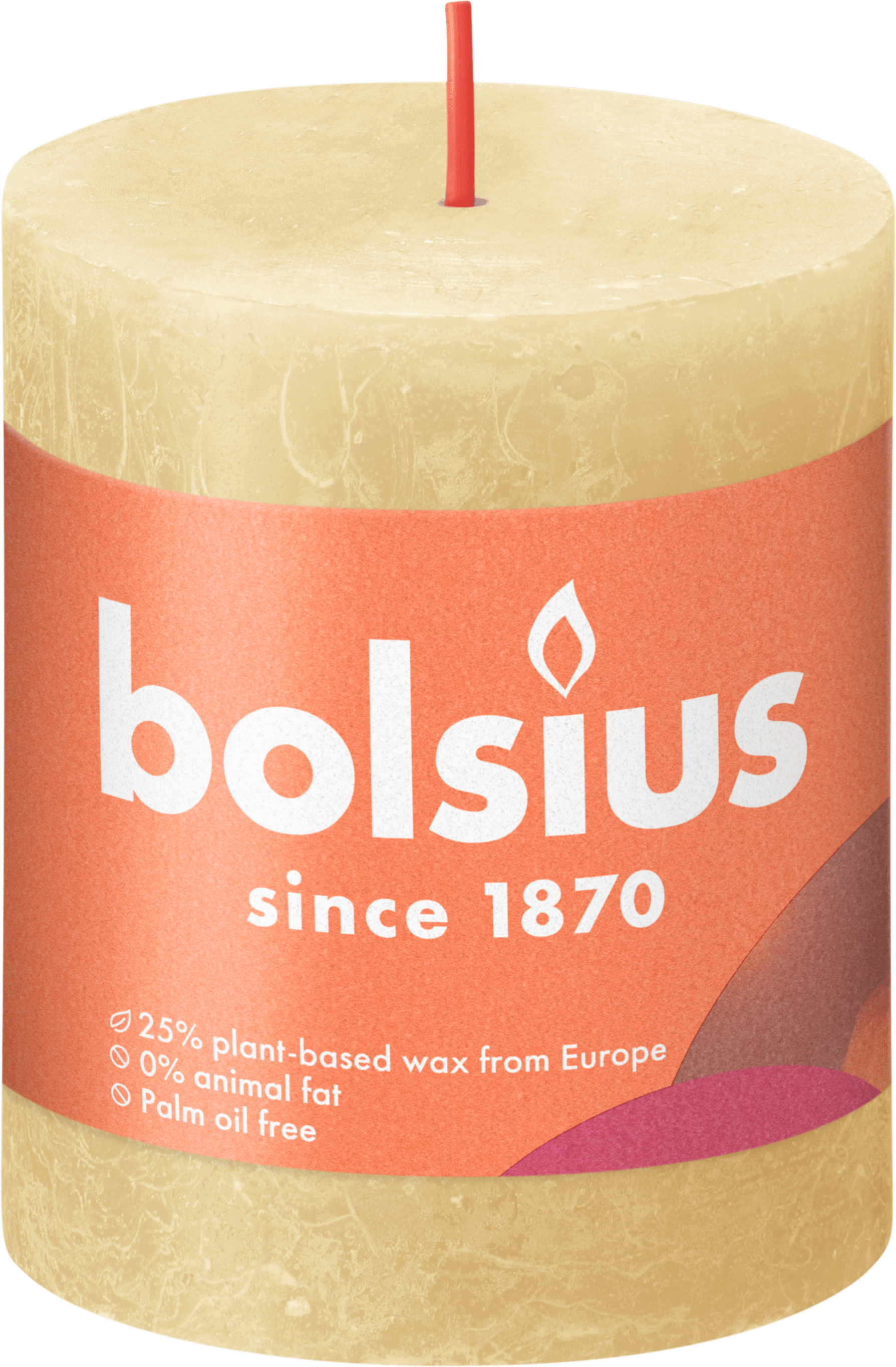 Bolsius Rustiek stompkaars 80/68 Oat Beige Stuk 1 st