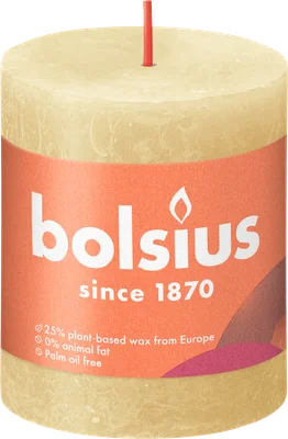 Bolsius Rustiek stompkaars 80/68 Oat Beige Stuk 1 st