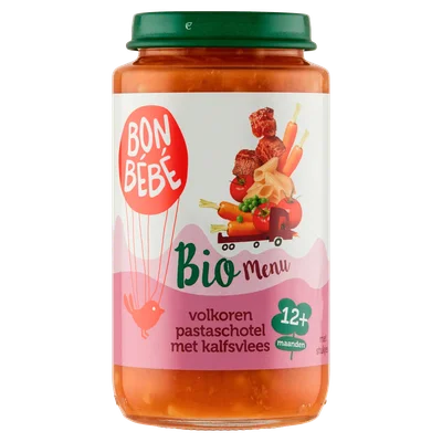 Bonbebe Bio M1217 volkoren pastaschotel kalf