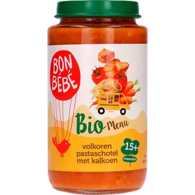 Bonbébé Biomenu m1511 pastaschotel met kalkoen