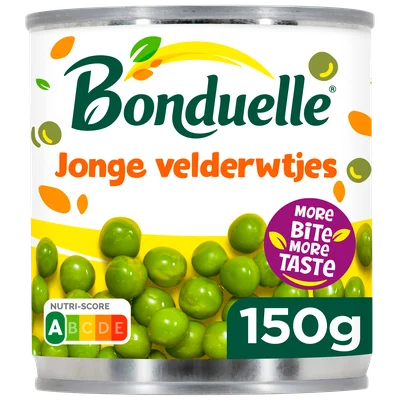 Bonduelle Jonge velderwtjes Blik 150 g