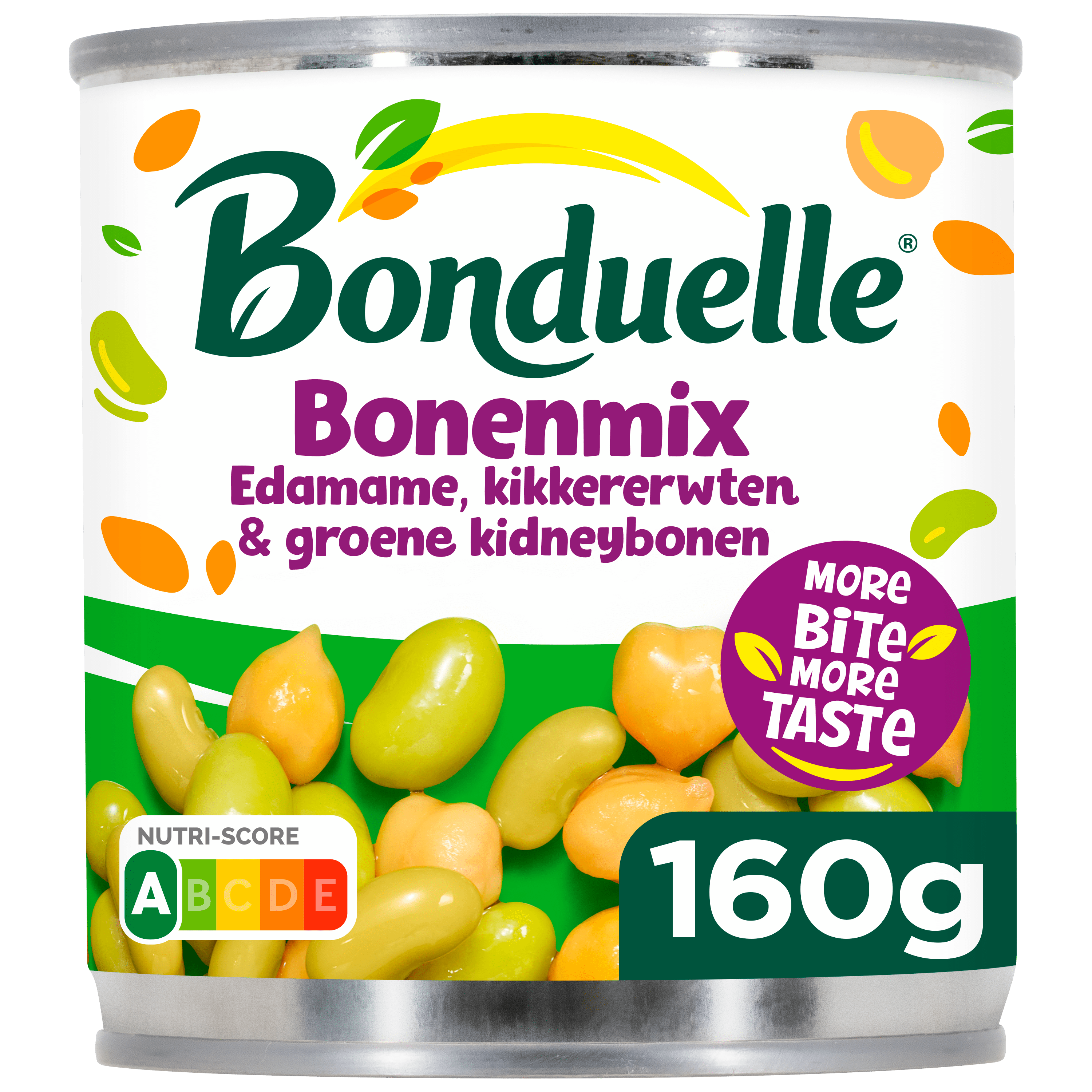 Bonduelle Bonenmix edame en kikkerwerten Blik 160 g