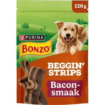 Bonzo Beggin' Strips Hondensnacks met Bacon
