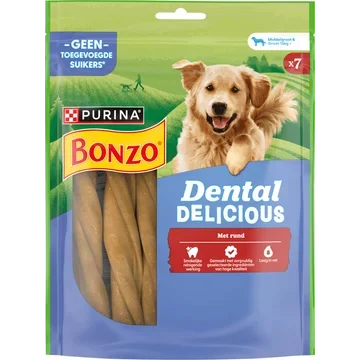 Bonzo Snacks Dental Delicious Medium Rund 200g
