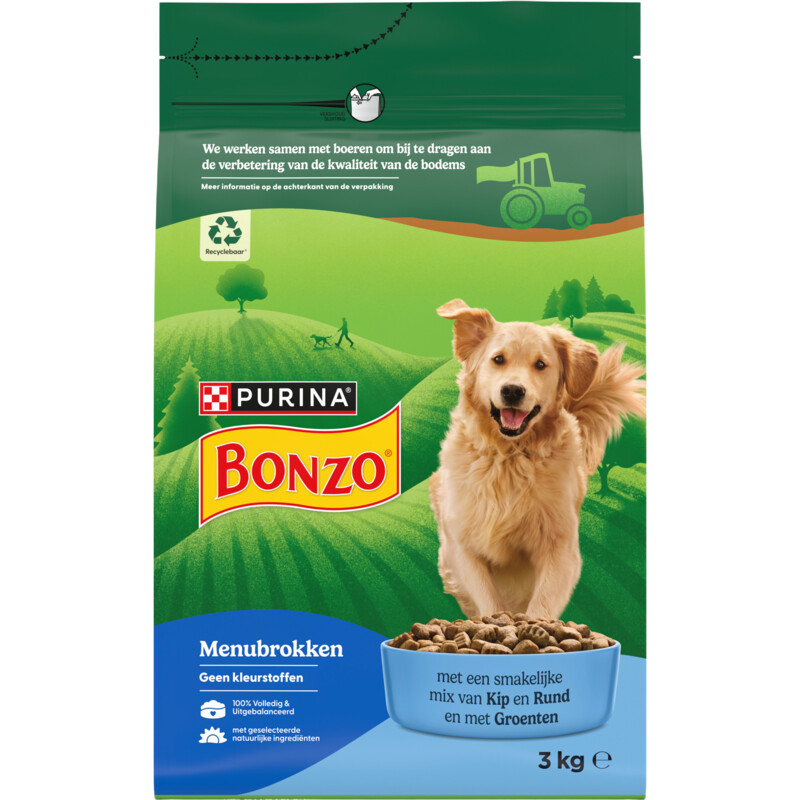 Bonzo Adult met vlees en groenten