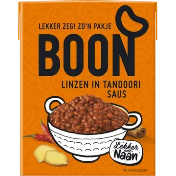 Boon Linzen in Tandoori Saus 380 g
