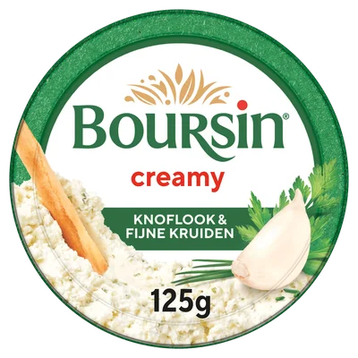 Boursin Zacht &amp; romig knoflook &amp; kruiden Kuipje 125 g