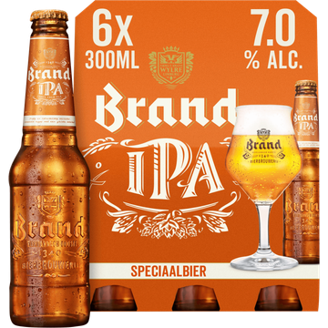 Brand IPA Bier Fles 6 x 300ml