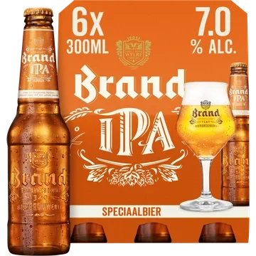 Brand IPA Bier Fles 6 x 300ml