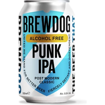 BrewDog - Punk IPA Alcoholvrij 0.5% - Blik - 330ML