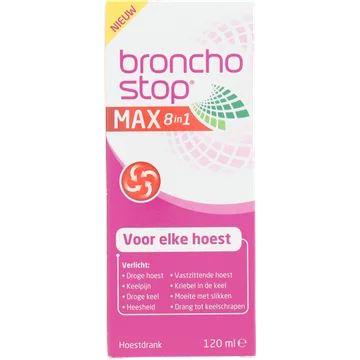 Bronchostop Max 8in1 hoestdrank 120ml