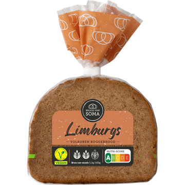 Brood van Soma Limburgs Volkoren Roggebrood 400 g