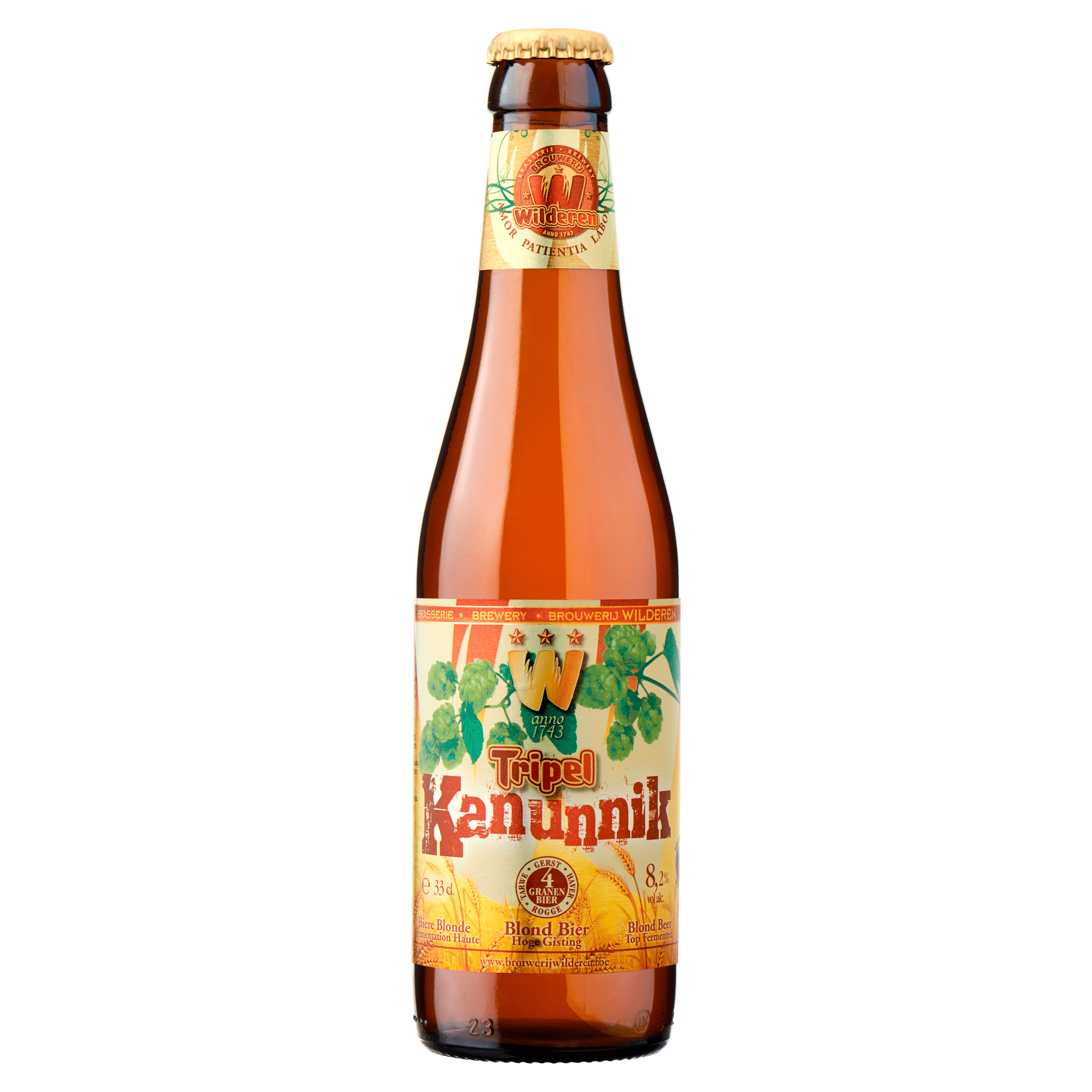 Brouwerij Wilderen Tripel Kanunnik Fles 330 ml