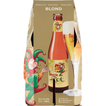 Brugse Zot - Belgisch Blond - Fles - 4 x 330ML