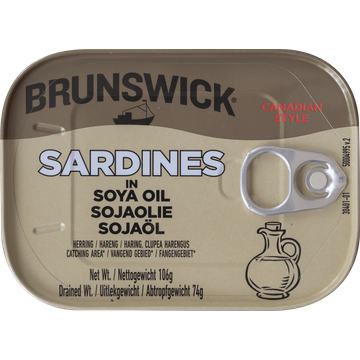 Brunswick Sardines in Sojaolie 106 g