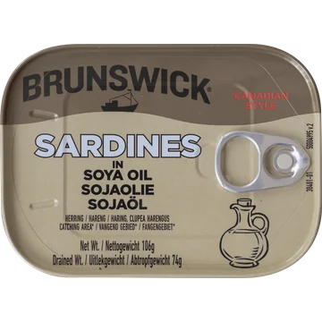 Brunswick Sardines in Sojaolie 106 g