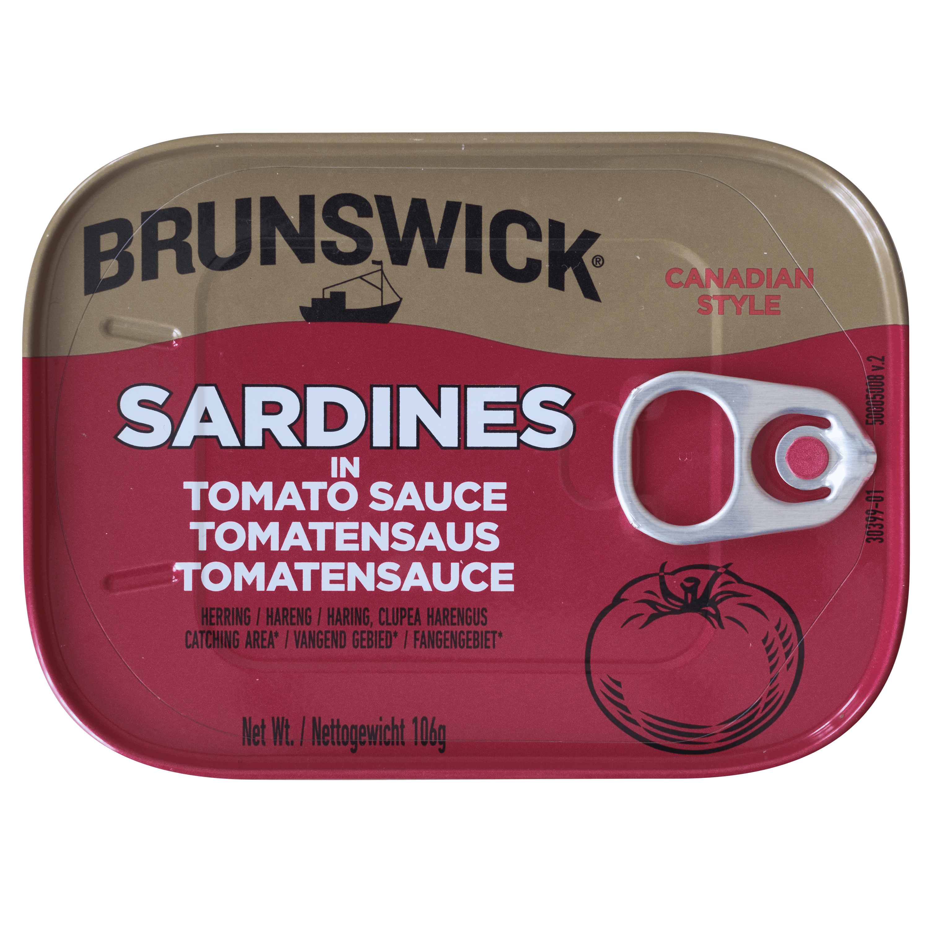 Brunswick Sardines Tomato Sauce Blik 106 g