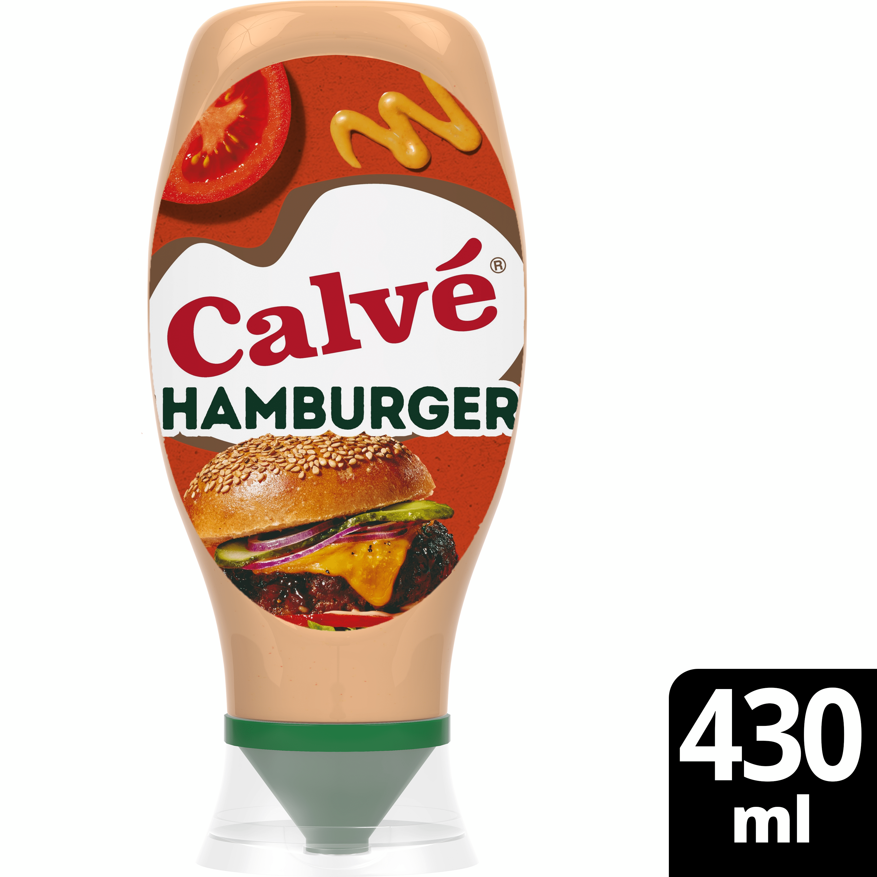 Calvé Snacksaus hamburger Fles 430 ml