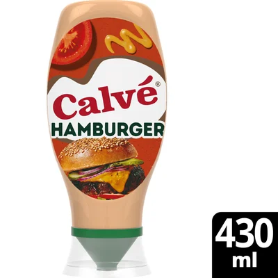 Calvé Snacksaus hamburger Fles 430 ml