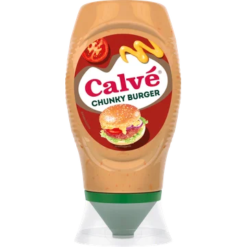 Calvé Knijpfles Chunky Burger Saus 250 ml