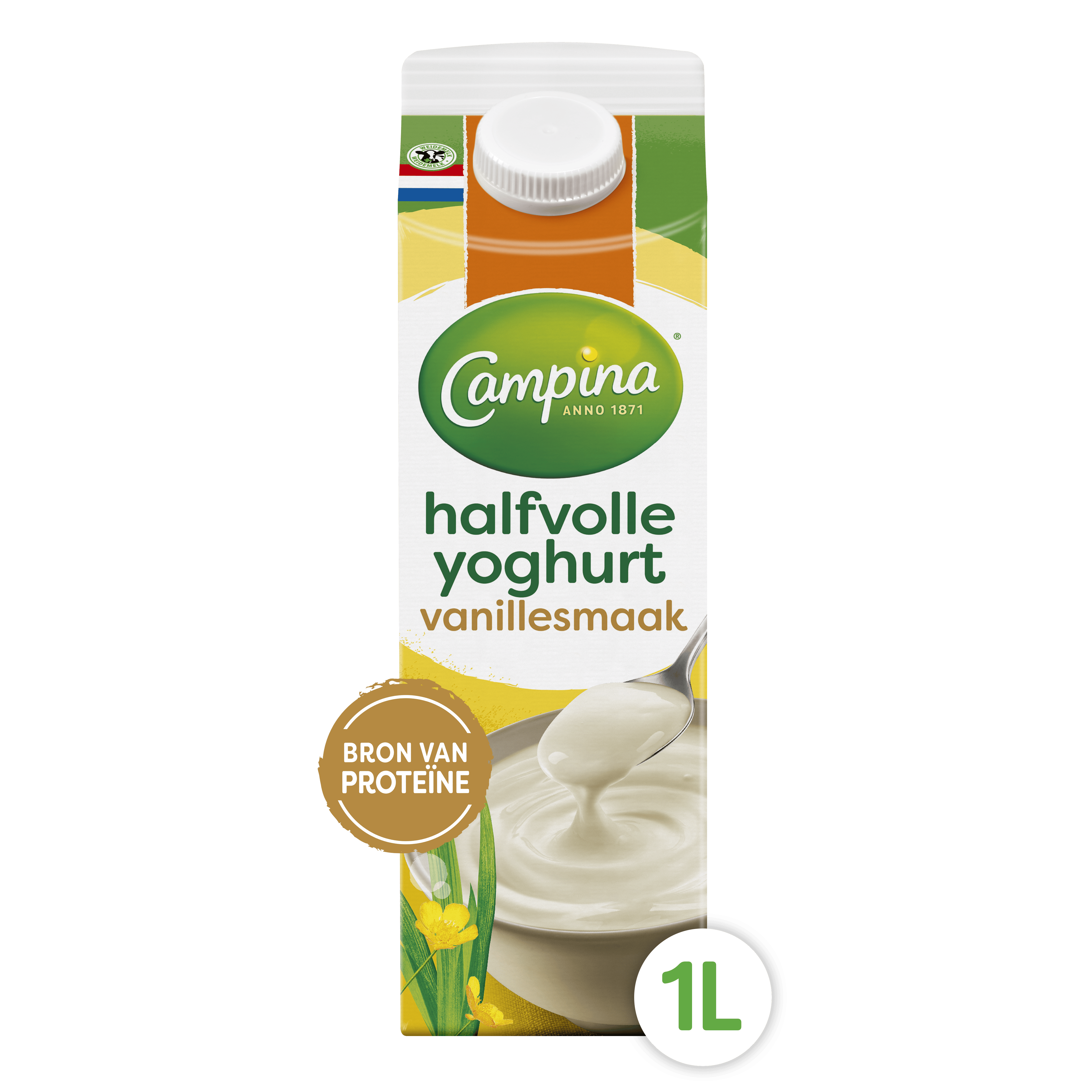 Campina Vanille yoghurt Pak 1000 ml