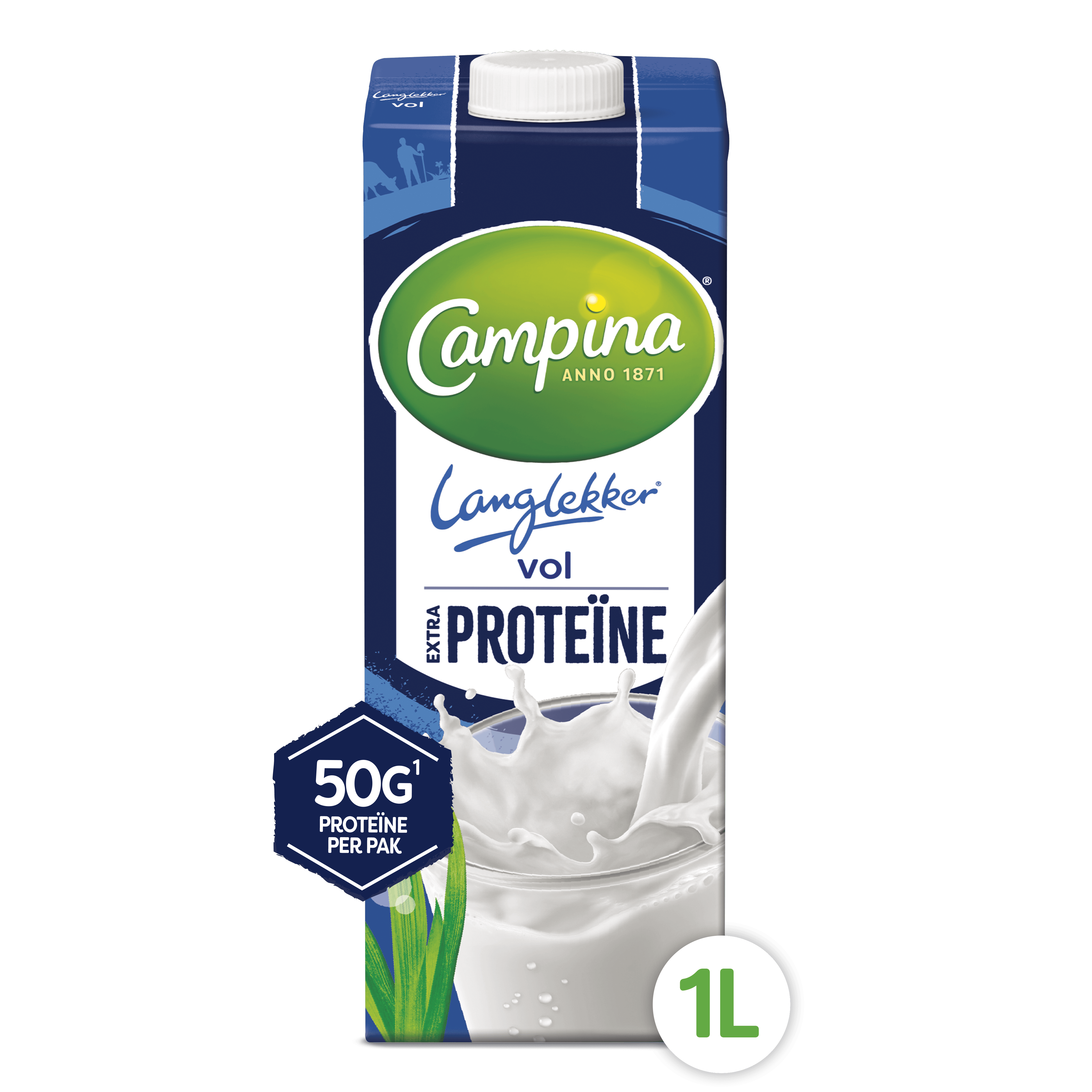 Campina Langlekker Volle melk Extra Protein