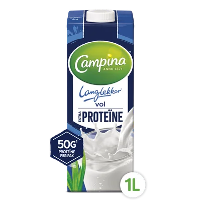 Campina Langlekker Volle melk Extra Protein