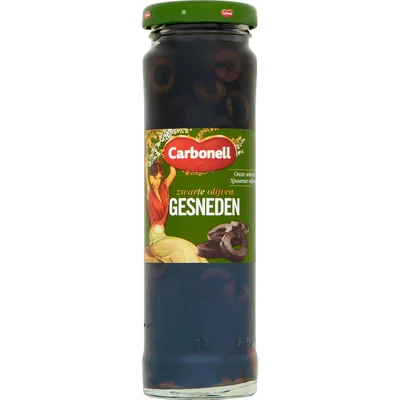 Carbonell Zwarte olijven gesneden