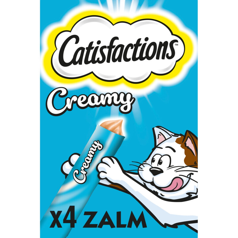Catisfactions Kattensnack creamy met zalige zalmsmaak