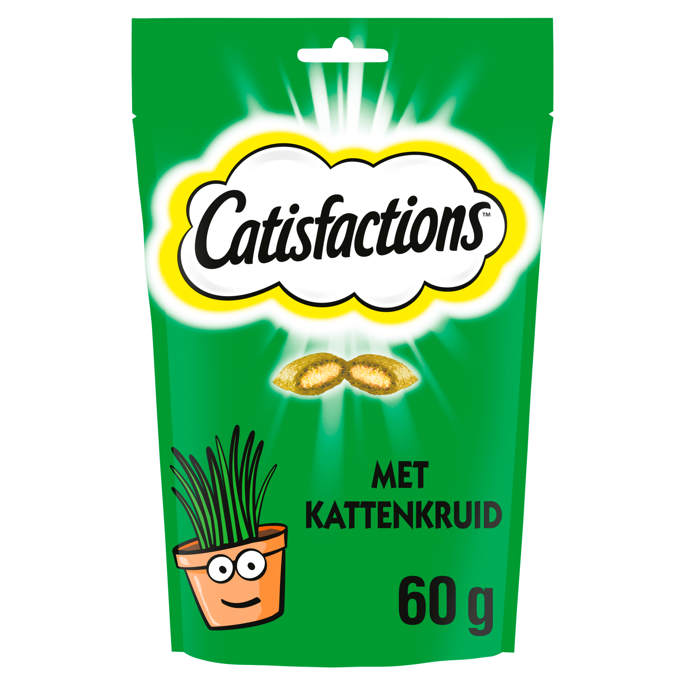 Catisfactions Catnip kattensnoepjes Zak 60 g