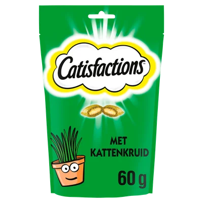 Catisfactions Catnip kattensnoepjes Zak 60 g