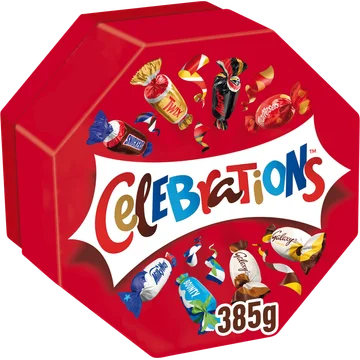 Celebrations Chocolaatjes mix cadeau uitdeelverpakking 385g