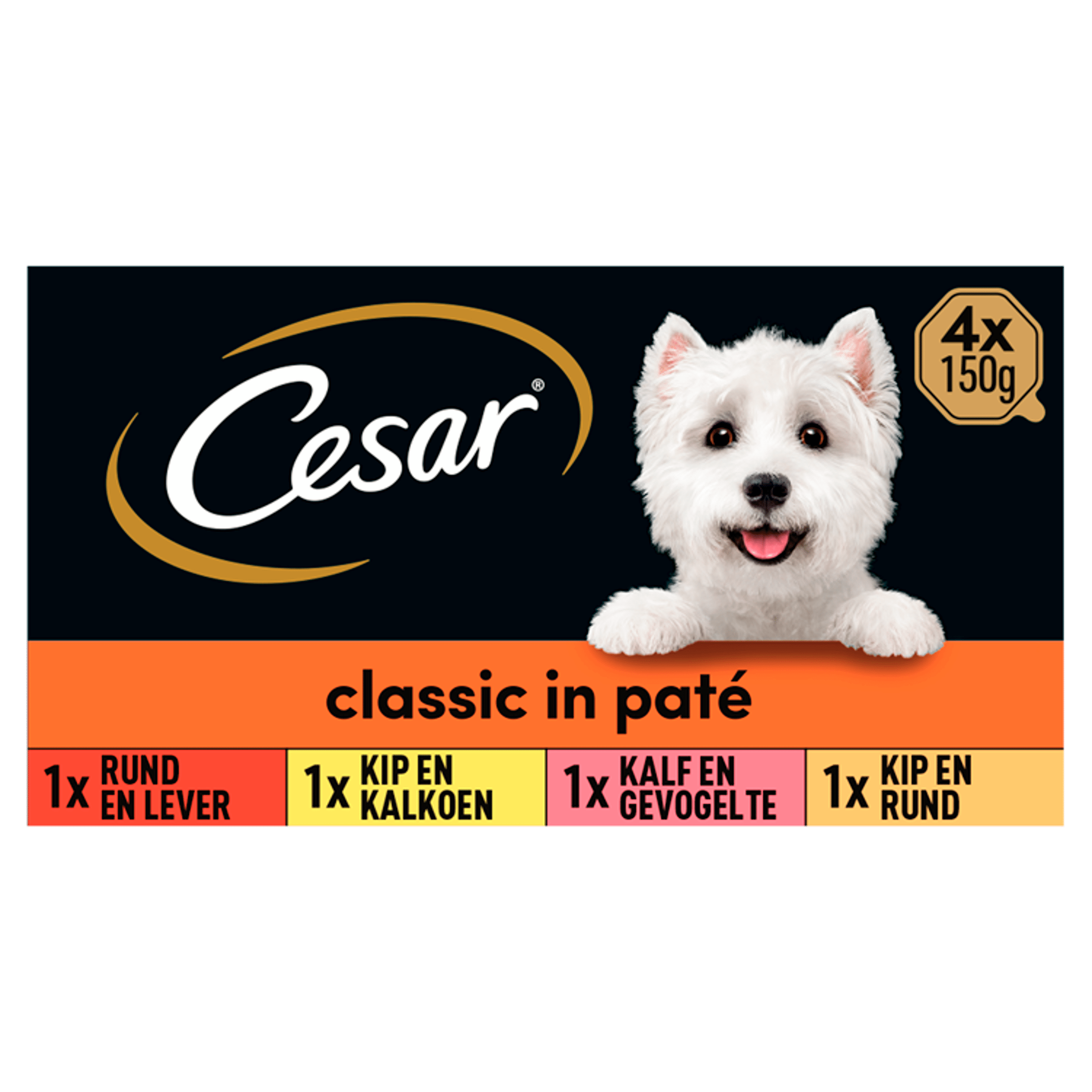 Cesar Classics Gevogelte Hondenvoer Set 4 st